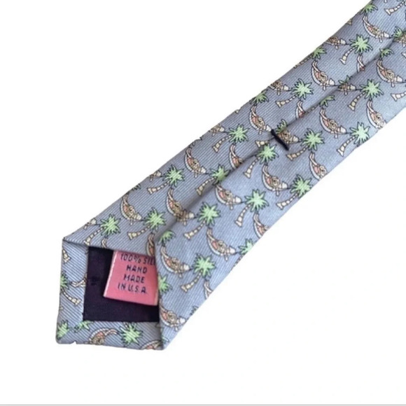 VINEYARD VINES 100% Silk Palm Trees Formal Office Men’s Tie - Picture 8 of 8